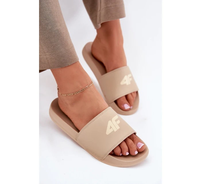 Klapki Damskie 4F 4FRMM00FSLIF010-83S Beżowe Klapki Damskie 4F 4FRMM00FSLIF010-83S Beżowe