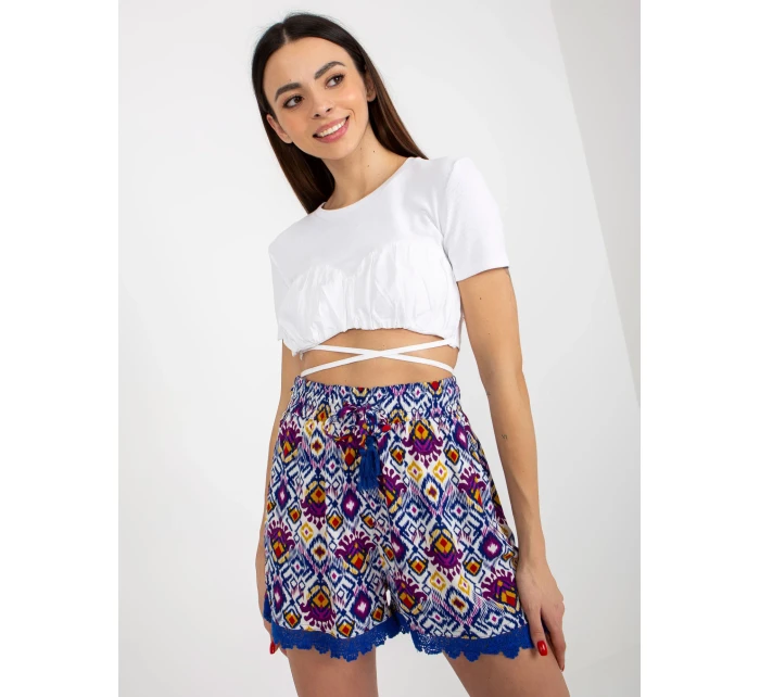 Dámske šortky D73770M62233KB fialová - FPrice