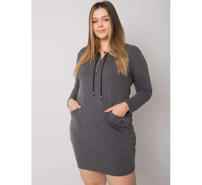 Šaty RV SK 7241.43 tmavo šedá Šaty RV SK 7241.43 tmavo šedá