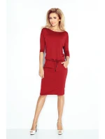 Bordó sportovní šaty model 4977922 - numoco Bordó sportovní šaty model 4977922 - numoco