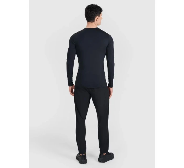 Pánske rýchloschnúce tréningové tričko s dlhým rukávom 4F 4FWMM00TFLOM507-20S pánske