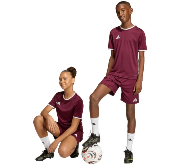 Detské šortky adidas Entrada 26 burgundy JZ6527