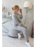 Izolovaná sada s barevným potiskem šedá