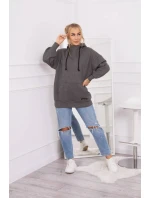 Mikina Warm-up s polovičným zipsom v grafitovej farbe Mikina Warm-up s polovičným zipsom v grafitovej farbe