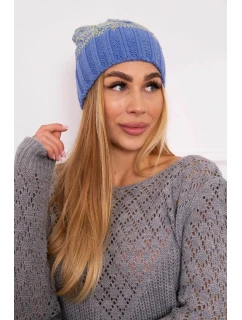 Paris fleecová čiapka K213 modrá+kiwi