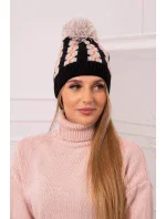 Dámská čepice s bambulí Rozalia model 18751655 - K-Fashion Dámská čepice s bambulí Rozalia model 18751655 - K-Fashion