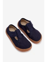 Dětské pantofle na suchý zip Barefoot  tmavě modré model 22007374 - Froddo