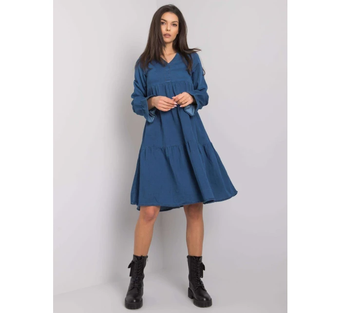 Šaty RO SK model 16205206 tmavě modrá - FPrice Šaty RO SK model 16205206 tmavě modrá - FPrice