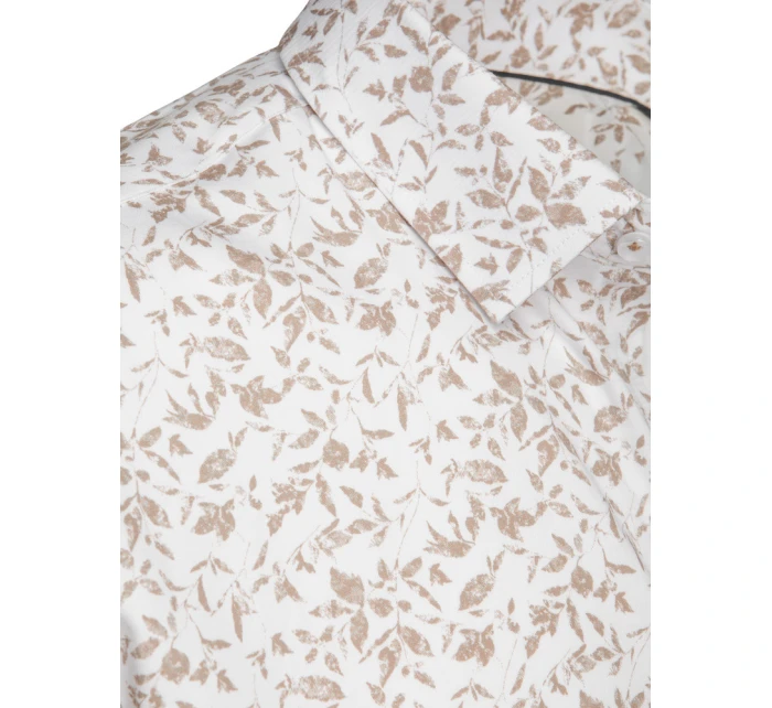 Pánska ležérna biela košeľa FashionStreet DX2636