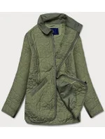 Tenká zelená dámská bunda s ozdobným prošíváním model 15834472 - Ann Gissy