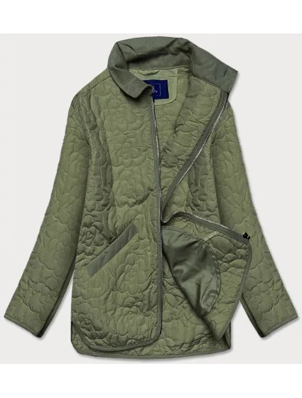 Tenká zelená dámská bunda s ozdobným prošíváním model 15834472 - Ann Gissy