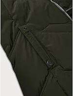 Dámska plus size zimná bunda s kapucňou S'west khaki (B8300-11) Dámska plus size zimná bunda s kapucňou S'west khaki (B8300-11)