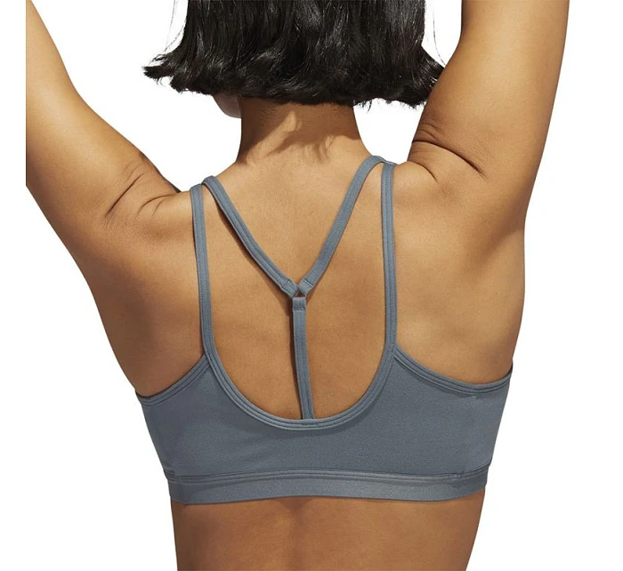 Dámska športová podprsenka adidas Coreessentials Medium-Support šedá HD7686