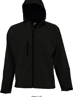SOL'S Men Pánská 3-vrstvá softshellová bunda s kapucí black model 22523679