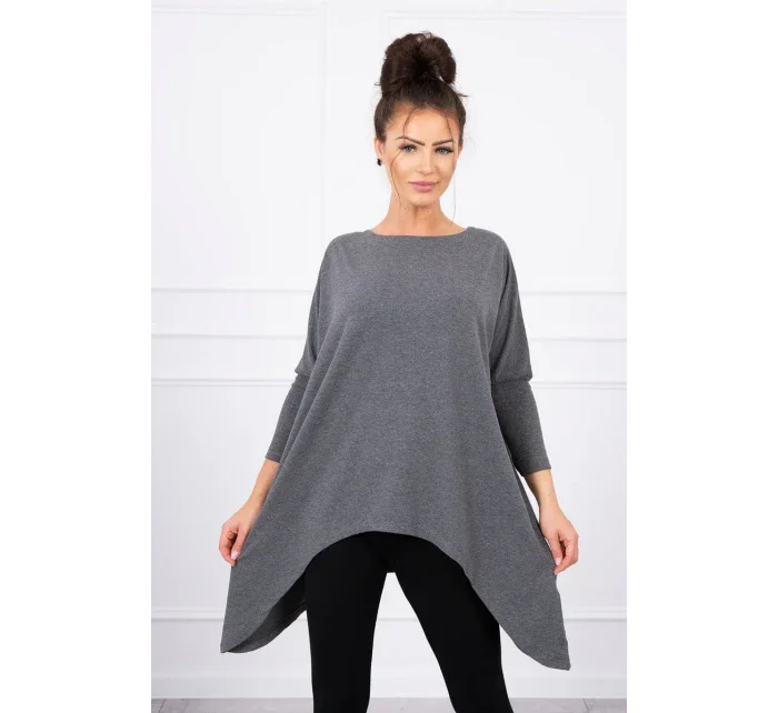 Oversize halenka grafitová melanž Oversize halenka grafitová melanž