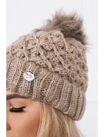 Čepice model 18745590 tmavě béžová - K-Fashion