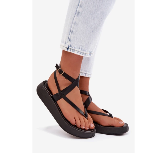 Dámské sandály na platformě Černé model 22038434 - Boto