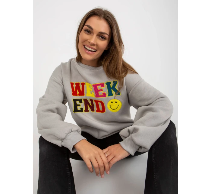 Bluza EM BL 617 model 18502742 szary - FPrice Bluza EM BL 617 model 18502742 szary - FPrice