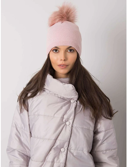 Dámská čepice JK CZ 34 model 15837363 světle růžová - FPrice