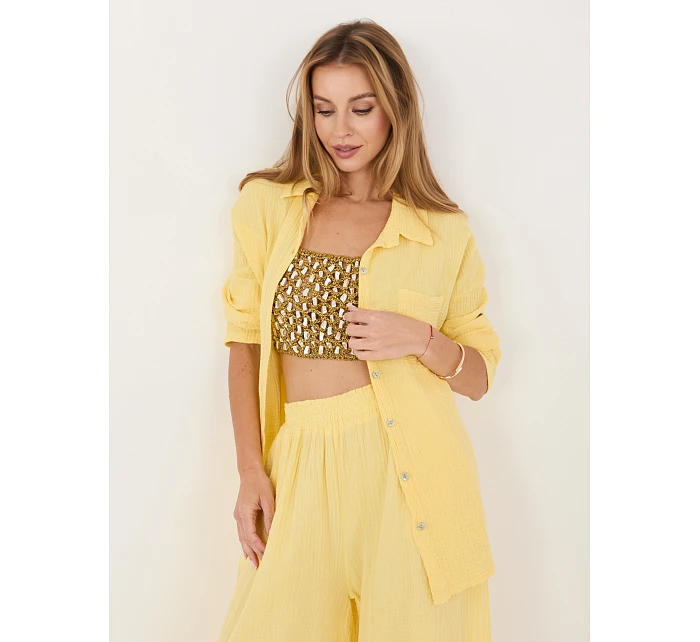 Koszula MI KS model 22102662 jasny żółty - FPrice