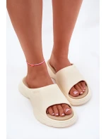 Dámske penové papuče Big Star - béžové