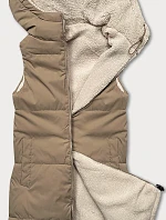 Dámska obojstranná vesta z ovčej kože J Style beige (16M9166-62)