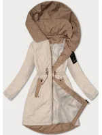 Světle béžová dámská bunda se v pase model 20829969 - S'WEST