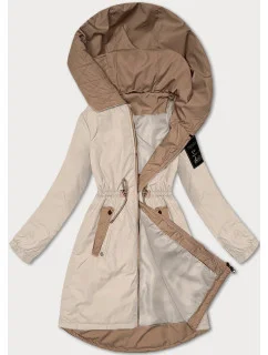 Světle béžová dámská bunda se v pase model 20829969 - S'WEST
