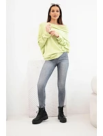 Dámský viskózový svetr typu asymetrický model 22286877 - K-Fashion
