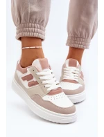 Damskie Niskie Sneakersy Beżowe Regines