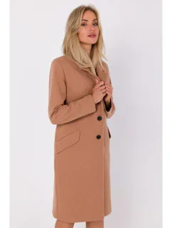 M758 Kabát na gombíky - ťavia farba