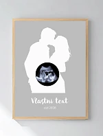 Personalizovaný magický fotorámik – štvorcový 30x40 – s párom a ultrazvukom