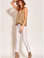 Dámské kalhoty se širokým pasem model 16326717 - FPrice