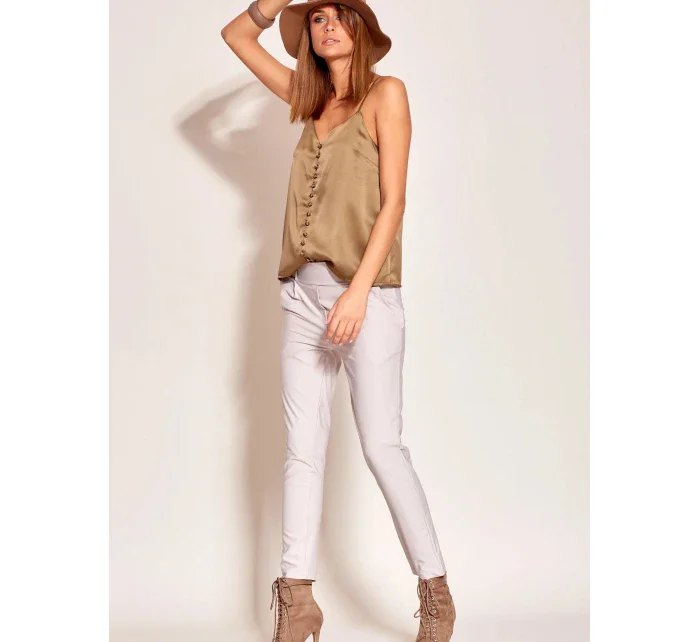 Dámské kalhoty se širokým pasem model 16326717 - FPrice