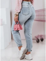 Dámske džínsové nohavice mom fit s opaskom LOVENOVA FashionStreet UY2360 Dámske džínsové nohavice mom fit s opaskom LOVENOVA FashionStreet UY2360