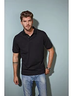 JN 710 Pánské elastické piqué polo model 22488590 graphite - Daiber JN 710 Pánské elastické piqué polo model 22488590 graphite - Daiber