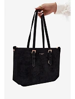 Shopper taška z imitace semiše Černá model 22221025 - Flora&Co Shopper taška z imitace semiše Černá model 22221025 - Flora&Co