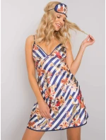 Nočná košeľa BR KN 1042 tmavo modrá a biela