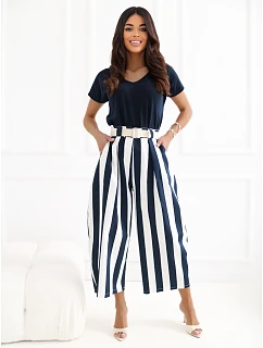 Spodnie IT SP model 22133171 biało granatowy - FPrice