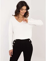 Sweter IT SW model 22404348 biały - FPrice Sweter IT SW model 22404348 biały - FPrice