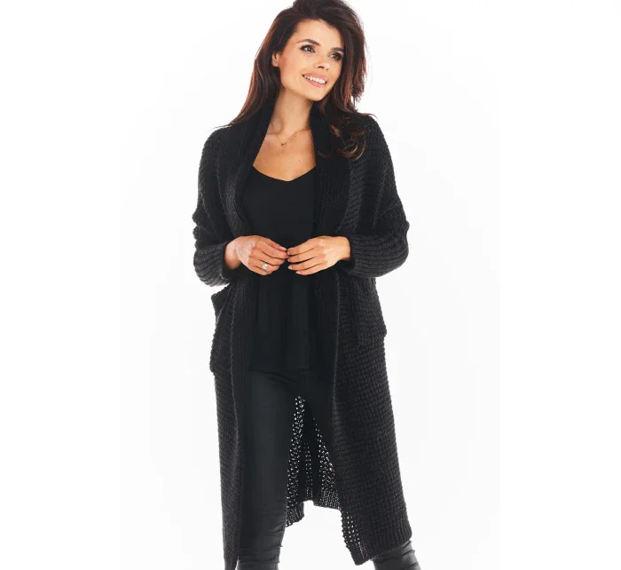 Dámsky sveter A391 čierny - Awama Dámsky sveter A391 čierny - Awama