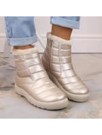 W béžové nepromokavé lakované sněhule model 20618264 - NEWS W béžové nepromokavé lakované sněhule model 20618264 - NEWS