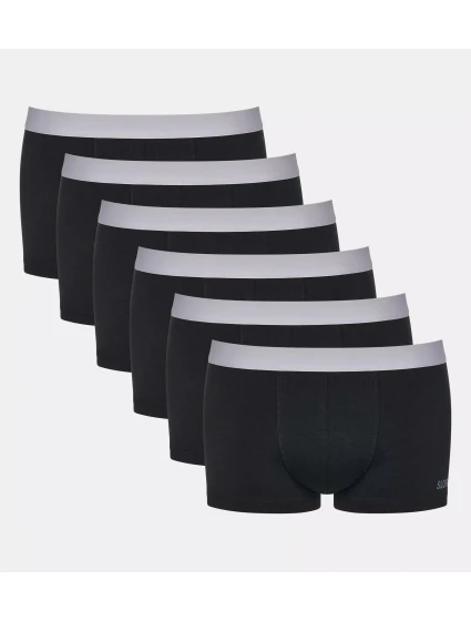Pánske boxerky GO ABC 2.0 Hipster 6P - BLACK - black 0004 - SLOGGI
