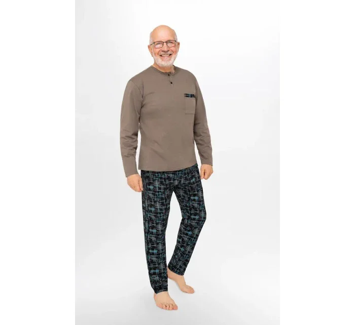 Pánske pyžamo Martel 412 Marcel II dł/r M-2XL
