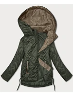 Tenká prešívaná plus size bunda S'West khaki (B8361-11) Tenká prešívaná plus size bunda S'West khaki (B8361-11)