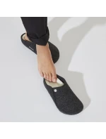 Dámské/pánské zateplené pantofle Birkenstock Anthracite wool felt narrow narrow (1015084) Dámské/pánské zateplené pantofle Birkenstock Anthracite wool felt narrow narrow (1015084)