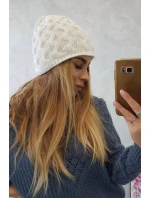Fleecová čiapka Teresa K285 biela