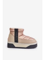 Niskie Śniegowce Na Grubej Podeszwie D.Franklin DFSH371010 Beżowe