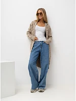 Kardigan BA SW model 21055318 ciemny bezowy - FPrice Kardigan BA SW model 21055318 ciemny bezowy - FPrice