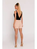 model 19660585 Šortky se záhyby béžové - Moe